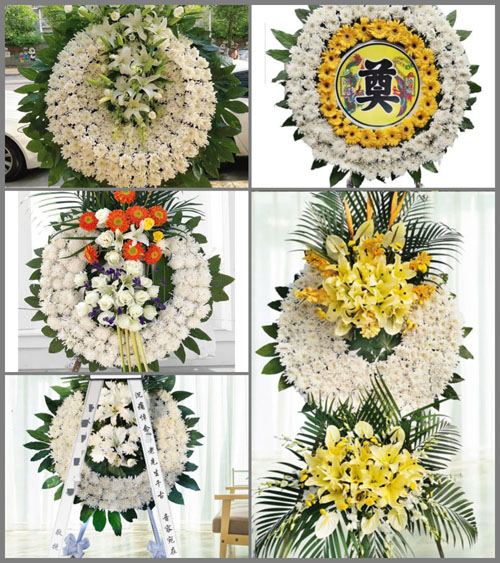 山东青岛莱西市南墅镇河里吴家村花圈速递